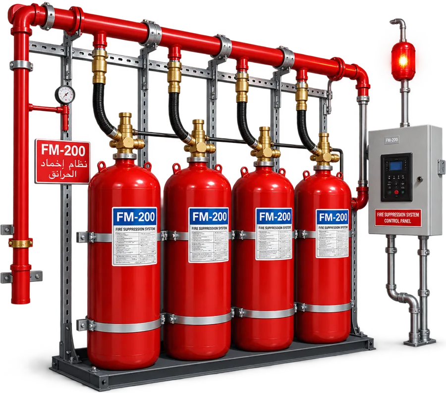 أنظمة الإطفاء بغاز FM-200