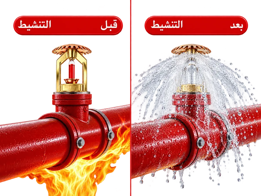 أنظمة الإطفاء بالرش الآلي