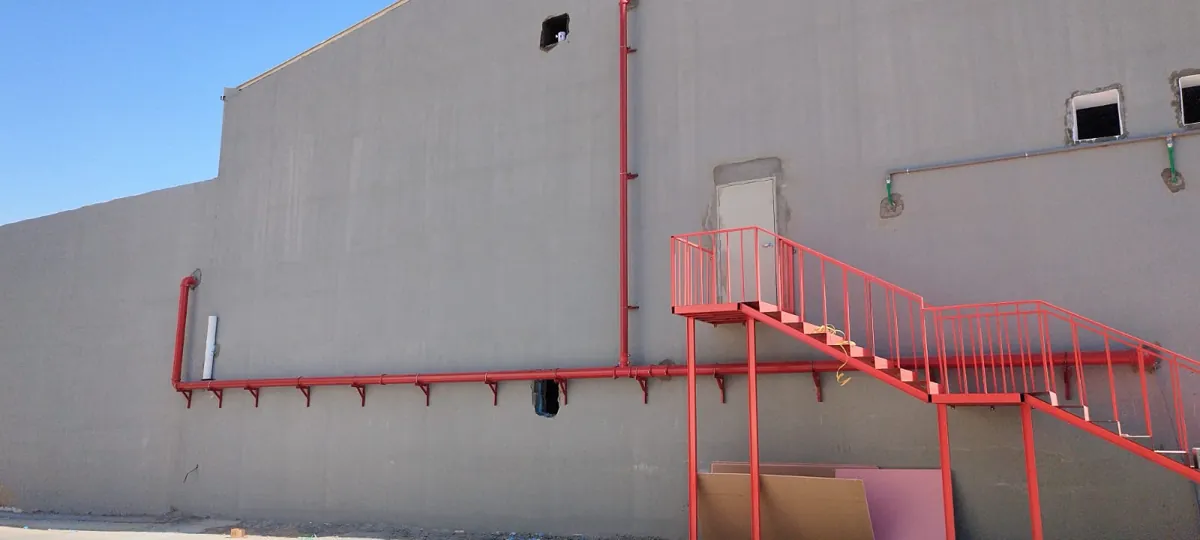 تمديدات خارجية لشبكة الحريق